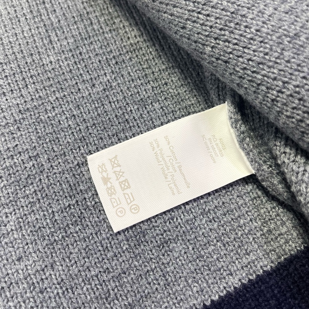 Boden Claudia Color Block Coatigan Cardigan Grey Navy Blue - S - Like New - Picture 7 of 8